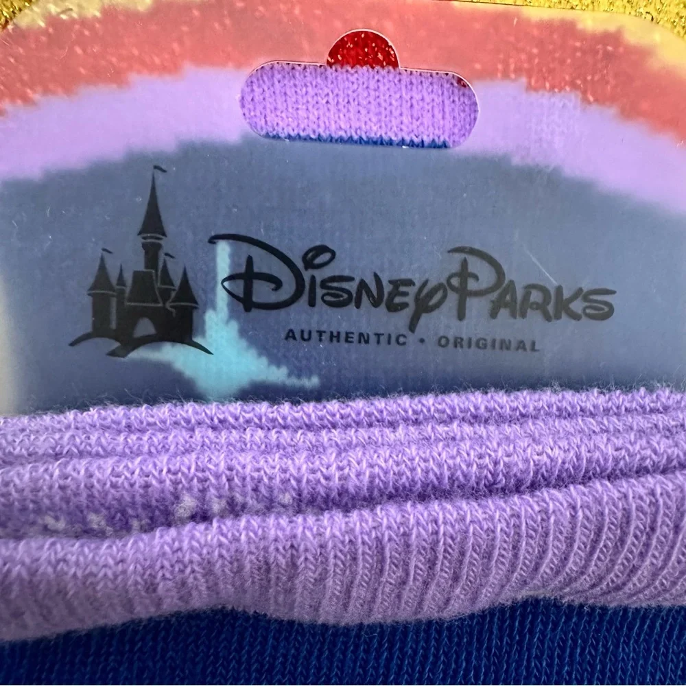 NWT Disney Parks Colorful Rainbow Inside Out Movie Unicorn Casual Crew Socks NEW